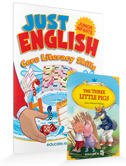 JUST ENGLISH Junior Infants Activity Book + FREE Storybook
