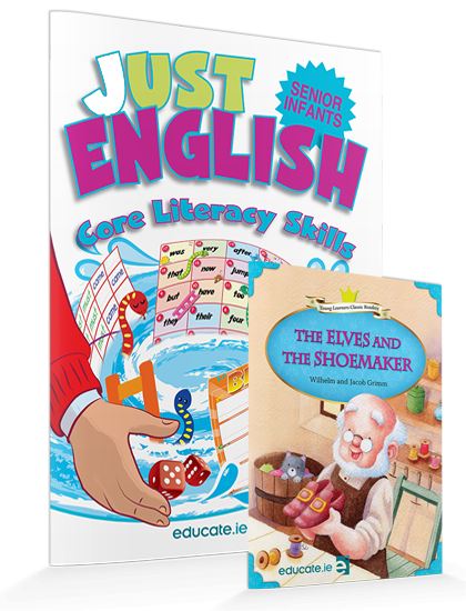 JUST ENGLISH Senior Infants Activity Book + FREE Storybook