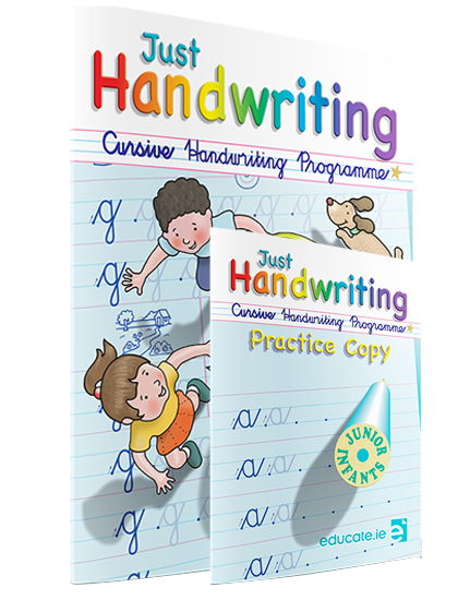 JUST HANDWRITING Junior Infants Cursive + Practice Copy