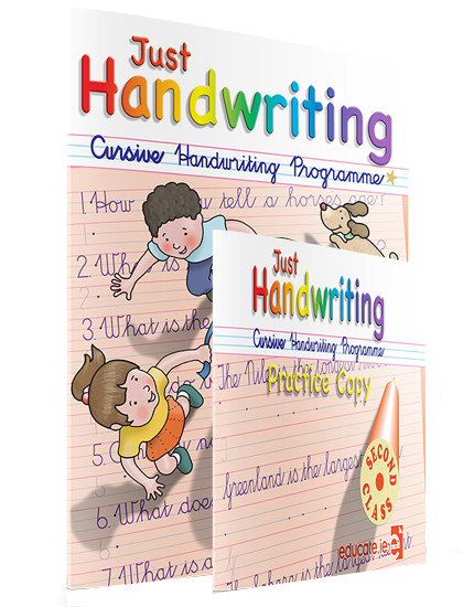 JUST HANDWRITING Second Class Cursive + Practice Copy