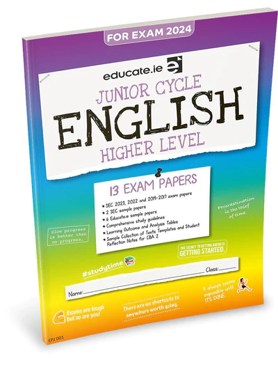 Educate.ie Exam Papers Junior Cycle English Higher Level Newest Edition