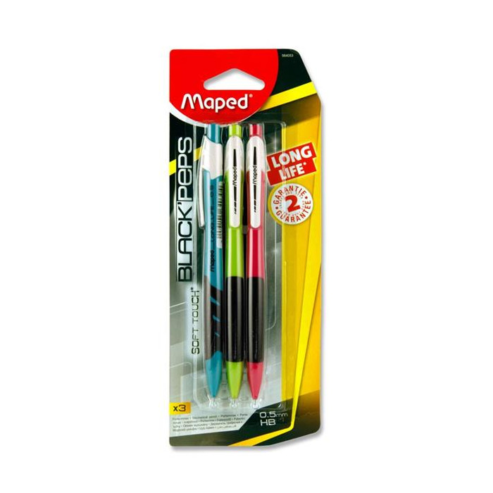 Maped Mechanical Pencils Pk of 3