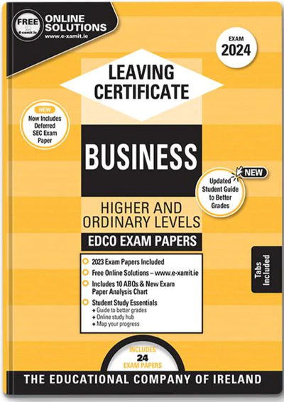 Exam Papers  Leaving Cert  Business  Higher & Ordinary Levels  Newest Edition