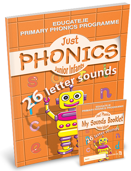 JUST PHONICS  Junior Infants 1 (26 Sounds) + Sounds Booklet