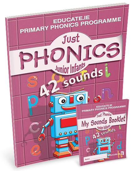 JUST PHONICS  Junior Infants 2 (42 Sounds) + Sounds Booklet