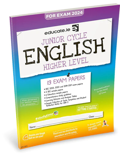 Educate.ie  Exam Papers  Junior Cycle  English  Higher Level  Newest Edition